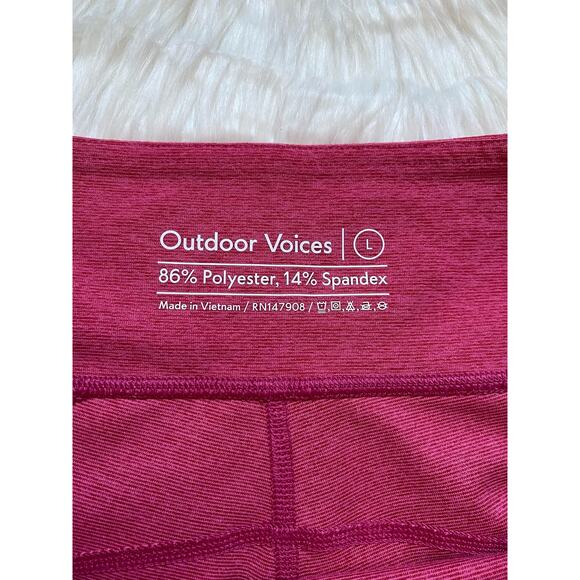 Flamingo Pink Outdoor Voices 7/8 Warmup Leggings - Picture 12 of 13